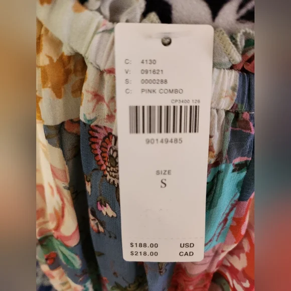 By Anthropologie Chiffon Shift Midi Dress size Small NWT - Picture 11 of 15